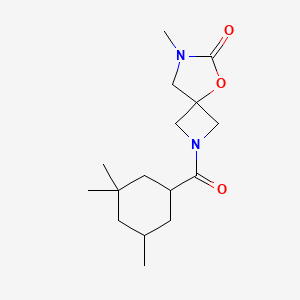 molecular formula C16H26N2O3 B6976941 7-Methyl-2-(3,3,5-trimethylcyclohexanecarbonyl)-5-oxa-2,7-diazaspiro[3.4]octan-6-one 