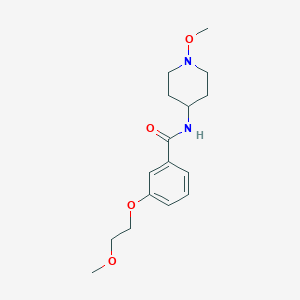 molecular formula C16H24N2O4 B6976949 3-(2-methoxyethoxy)-N-(1-methoxypiperidin-4-yl)benzamide 