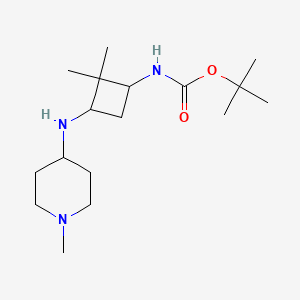 tert-butyl N-[2,2-dimethyl-3-[(1-methylpiperidin-4-yl)amino]cyclobutyl]carbamate