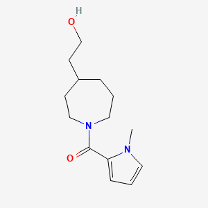 [4-(2-Hydroxyethyl)azepan-1-yl]-(1-methylpyrrol-2-yl)methanone