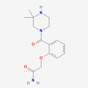 2-[2-(3,3-Dimethylpiperazine-1-carbonyl)phenoxy]acetamide