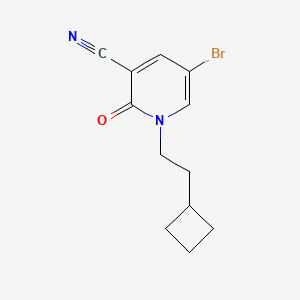 5-Bromo-1-(2-cyclobutylethyl)-2-oxopyridine-3-carbonitrile