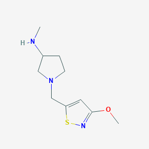 1-[(3-methoxy-1,2-thiazol-5-yl)methyl]-N-methylpyrrolidin-3-amine