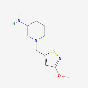 1-[(3-methoxy-1,2-thiazol-5-yl)methyl]-N-methylpiperidin-3-amine