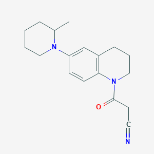 3-[6-(2-methylpiperidin-1-yl)-3,4-dihydro-2H-quinolin-1-yl]-3-oxopropanenitrile