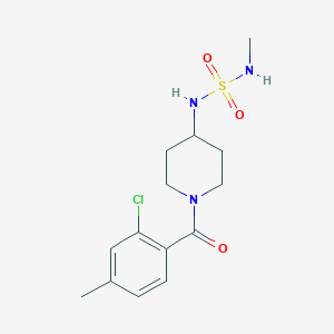 (2-Chloro-4-methylphenyl)-[4-(methylsulfamoylamino)piperidin-1-yl]methanone