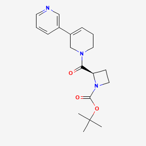 tert-butyl (2R)-2-(5-pyridin-3-yl-3,6-dihydro-2H-pyridine-1-carbonyl)azetidine-1-carboxylate