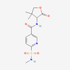 N-(4,4-dimethyl-2-oxooxolan-3-yl)-6-(methylsulfamoyl)pyridine-3-carboxamide