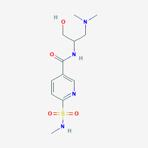 N-[1-(dimethylamino)-3-hydroxypropan-2-yl]-6-(methylsulfamoyl)pyridine-3-carboxamide