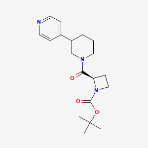 tert-butyl (2R)-2-(3-pyridin-4-ylpiperidine-1-carbonyl)azetidine-1-carboxylate