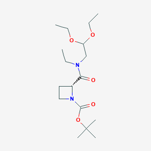 tert-butyl (2R)-2-[2,2-diethoxyethyl(ethyl)carbamoyl]azetidine-1-carboxylate