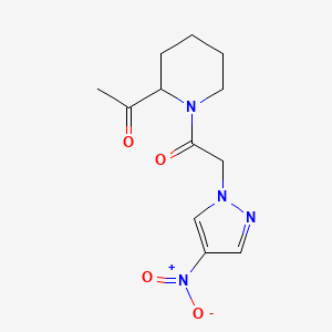 1-(2-Acetylpiperidin-1-yl)-2-(4-nitropyrazol-1-yl)ethanone