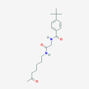 4-tert-butyl-N-[2-oxo-2-(6-oxoheptylamino)ethyl]benzamide