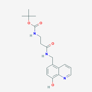 tert-butyl N-[3-[(8-hydroxyquinolin-5-yl)methylamino]-3-oxopropyl]carbamate