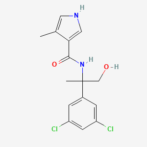 N-[2-(3,5-dichlorophenyl)-1-hydroxypropan-2-yl]-4-methyl-1H-pyrrole-3-carboxamide