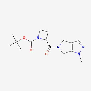 tert-butyl (2R)-2-(1-methyl-4,6-dihydropyrrolo[3,4-c]pyrazole-5-carbonyl)azetidine-1-carboxylate