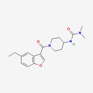 3-[1-(5-Ethyl-1-benzofuran-3-carbonyl)piperidin-4-yl]-1,1-dimethylurea