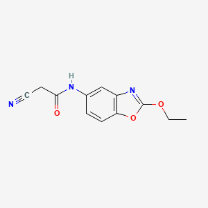 2-cyano-N-(2-ethoxy-1,3-benzoxazol-5-yl)acetamide