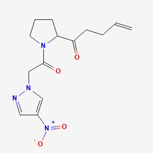 1-[1-[2-(4-Nitropyrazol-1-yl)acetyl]pyrrolidin-2-yl]pent-4-en-1-one