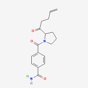 4-(2-Pent-4-enoylpyrrolidine-1-carbonyl)benzamide