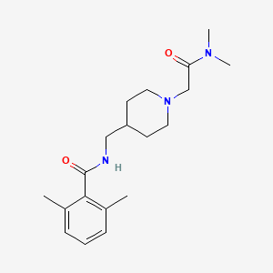 N-[[1-[2-(dimethylamino)-2-oxoethyl]piperidin-4-yl]methyl]-2,6-dimethylbenzamide