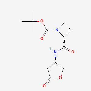 tert-butyl (2R)-2-[[(3S)-5-oxooxolan-3-yl]carbamoyl]azetidine-1-carboxylate