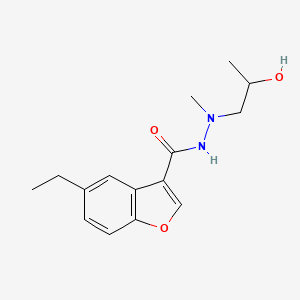 5-ethyl-N'-(2-hydroxypropyl)-N'-methyl-1-benzofuran-3-carbohydrazide