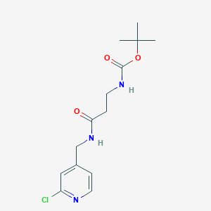 tert-butyl N-[3-[(2-chloropyridin-4-yl)methylamino]-3-oxopropyl]carbamate