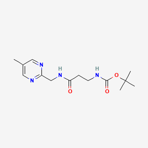 tert-butyl N-[3-[(5-methylpyrimidin-2-yl)methylamino]-3-oxopropyl]carbamate