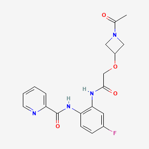 N-[2-[[2-(1-acetylazetidin-3-yl)oxyacetyl]amino]-4-fluorophenyl]pyridine-2-carboxamide