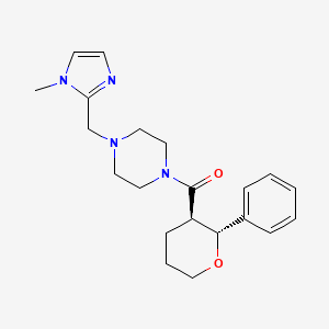 [4-[(1-methylimidazol-2-yl)methyl]piperazin-1-yl]-[(2R,3R)-2-phenyloxan-3-yl]methanone