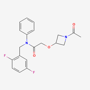 2-(1-acetylazetidin-3-yl)oxy-N-[(2,5-difluorophenyl)methyl]-N-phenylacetamide