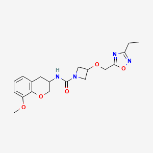 3-[(3-ethyl-1,2,4-oxadiazol-5-yl)methoxy]-N-(8-methoxy-3,4-dihydro-2H-chromen-3-yl)azetidine-1-carboxamide