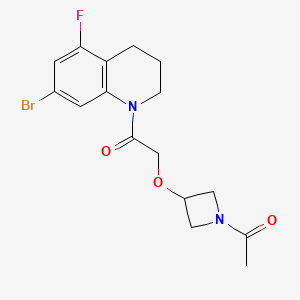 2-(1-acetylazetidin-3-yl)oxy-1-(7-bromo-5-fluoro-3,4-dihydro-2H-quinolin-1-yl)ethanone