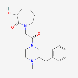 1-[2-(3-Benzyl-4-methylpiperazin-1-yl)-2-oxoethyl]-3-hydroxyazepan-2-one