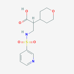 2-(Oxan-4-yl)-3-(pyridin-3-ylsulfonylamino)propanoic acid