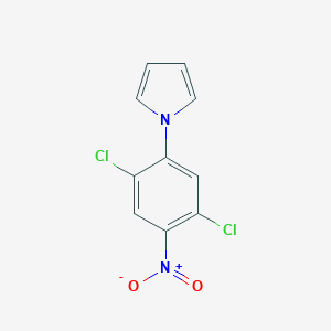 molecular formula C10H6Cl2N2O2 B069783 1-(2,5-dichloro-4-nitrophenyl)-1H-pyrrole CAS No. 175135-54-3