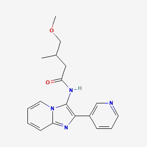 4-methoxy-3-methyl-N-(2-pyridin-3-ylimidazo[1,2-a]pyridin-3-yl)butanamide