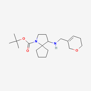 tert-butyl 4-(3,6-dihydro-2H-pyran-5-ylmethylamino)-1-azaspiro[4.4]nonane-1-carboxylate