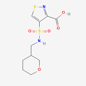 4-(Oxan-3-ylmethylsulfamoyl)-1,2-thiazole-3-carboxylic acid