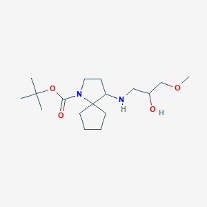 Tert-butyl 4-[(2-hydroxy-3-methoxypropyl)amino]-1-azaspiro[4.4]nonane-1-carboxylate