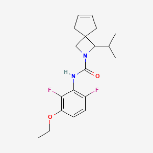 N-(3-ethoxy-2,6-difluorophenyl)-3-propan-2-yl-2-azaspiro[3.4]oct-6-ene-2-carboxamide