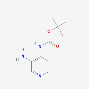 molecular formula C10H15N3O2 B069786 tert-Butyl (3-aminopyridin-4-yl)carbamate CAS No. 183311-28-6