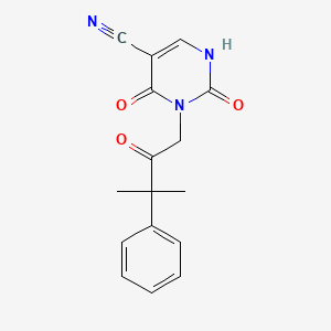 molecular formula C16H15N3O3 B6978626 3-(3-methyl-2-oxo-3-phenylbutyl)-2,4-dioxo-1H-pyrimidine-5-carbonitrile 