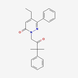 5-Ethyl-2-(3-methyl-2-oxo-3-phenylbutyl)-6-phenylpyridazin-3-one