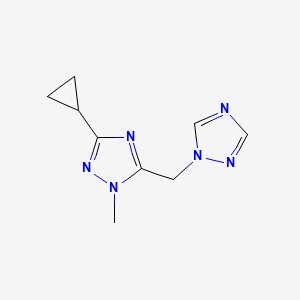 3-Cyclopropyl-1-methyl-5-(1,2,4-triazol-1-ylmethyl)-1,2,4-triazole