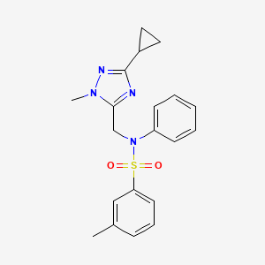 N-[(5-cyclopropyl-2-methyl-1,2,4-triazol-3-yl)methyl]-3-methyl-N-phenylbenzenesulfonamide