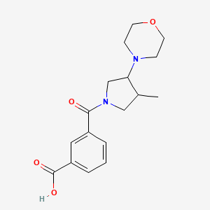 3-(3-Methyl-4-morpholin-4-ylpyrrolidine-1-carbonyl)benzoic acid