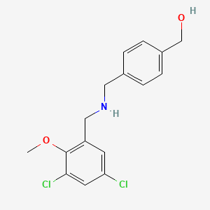 [4-[[(3,5-Dichloro-2-methoxyphenyl)methylamino]methyl]phenyl]methanol