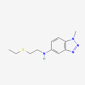 N-(2-ethylsulfanylethyl)-1-methylbenzotriazol-5-amine